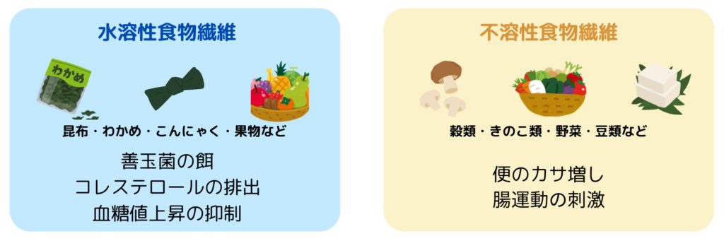 食物繊維の種類について